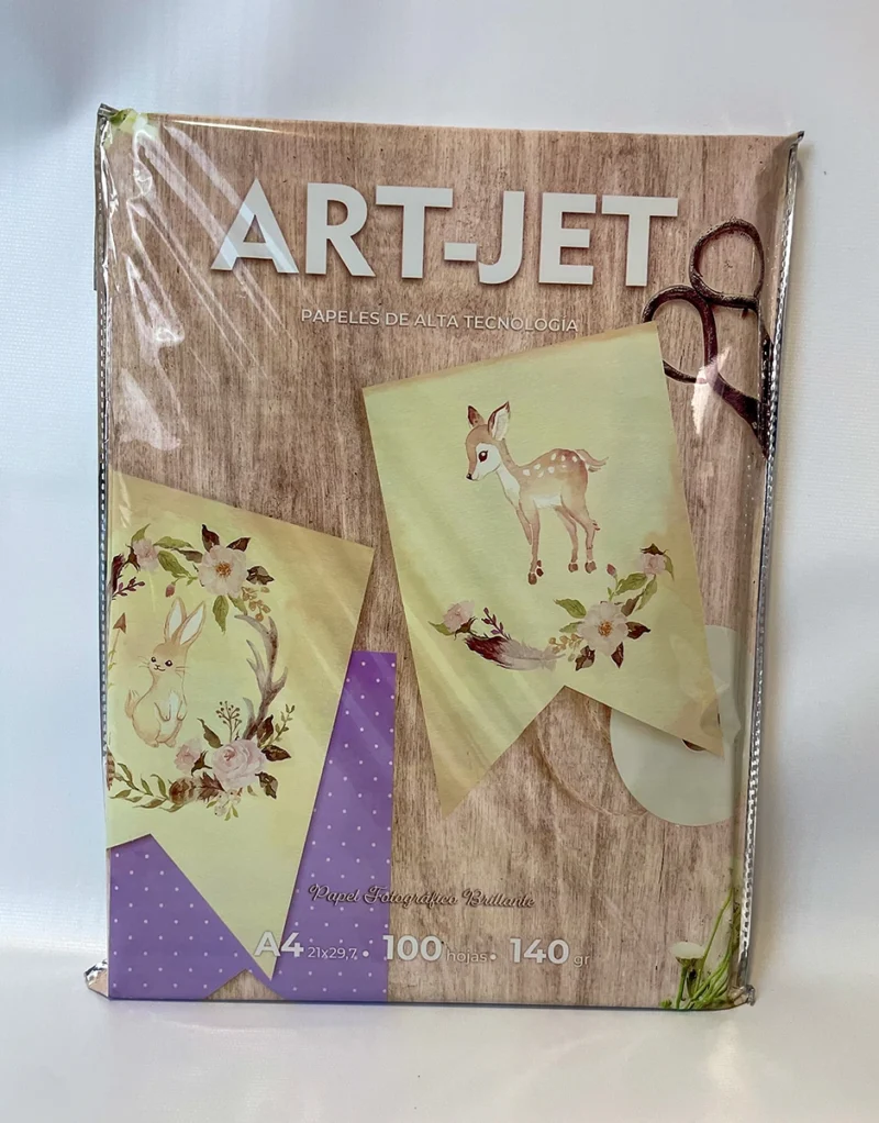 Papel fotográfico brillante 140g, A4, 100 hojas