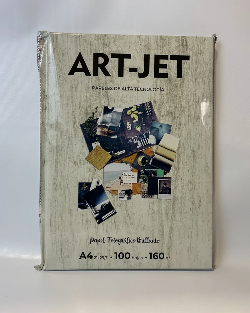 Papel fotográfico brillante 160g, A4, 100 hojas