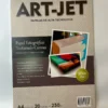 Papel fotografico texturado canvas, 250g, A4, 20 hojas, Art-Jet